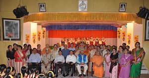 The Governor of Arunachal Pradesh Shri P.B. Acharya with the Staffs and Students of oldest girls� school of the State, Ramakrishna Sarada Mission at Khonsa on 29th August 2017.